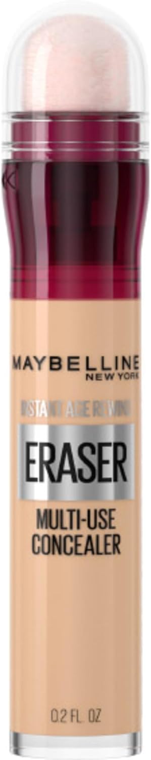 New York Multi-Use Concealer and Contour Product, Under Eye Dark Circles Treatment, Corrects Redness and Brightens Dull Skin, Instant Age Rewind Eraser, 6 ml, Shade: 20 Light