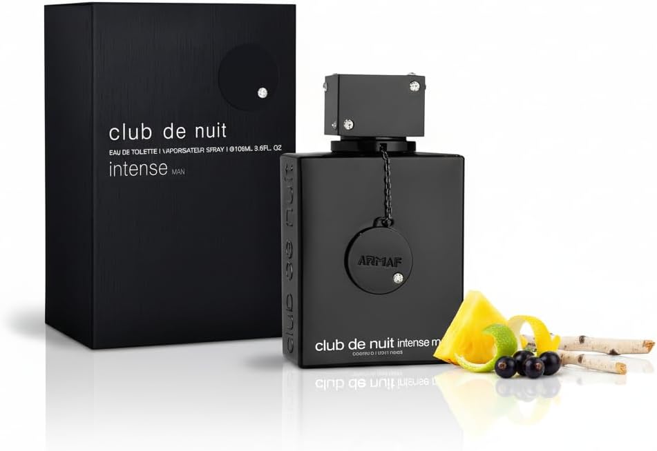 Club De Nuit Intense for Men Eau De Toilette Spray, 3.4 ounces, black, 106 ml / 3.6 oz (31470)