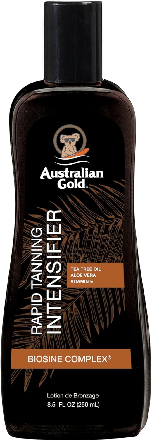 Australian Gold Rapid Tanning Intensifier Lotion, Coco Dreams, 8.5 Fl Oz | With Tea Tree Oil and Aloe Vera | Vitamin E