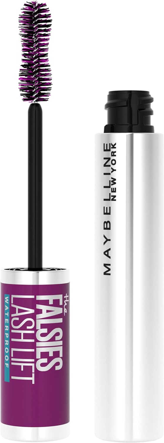 New York the Falsies Lash Lift Waterproof Mascara Volumizing, Lengthening, Lifting, Curling, Multiplying, Eye Makeup, Very Black, 0.29 Fl. Oz, Black