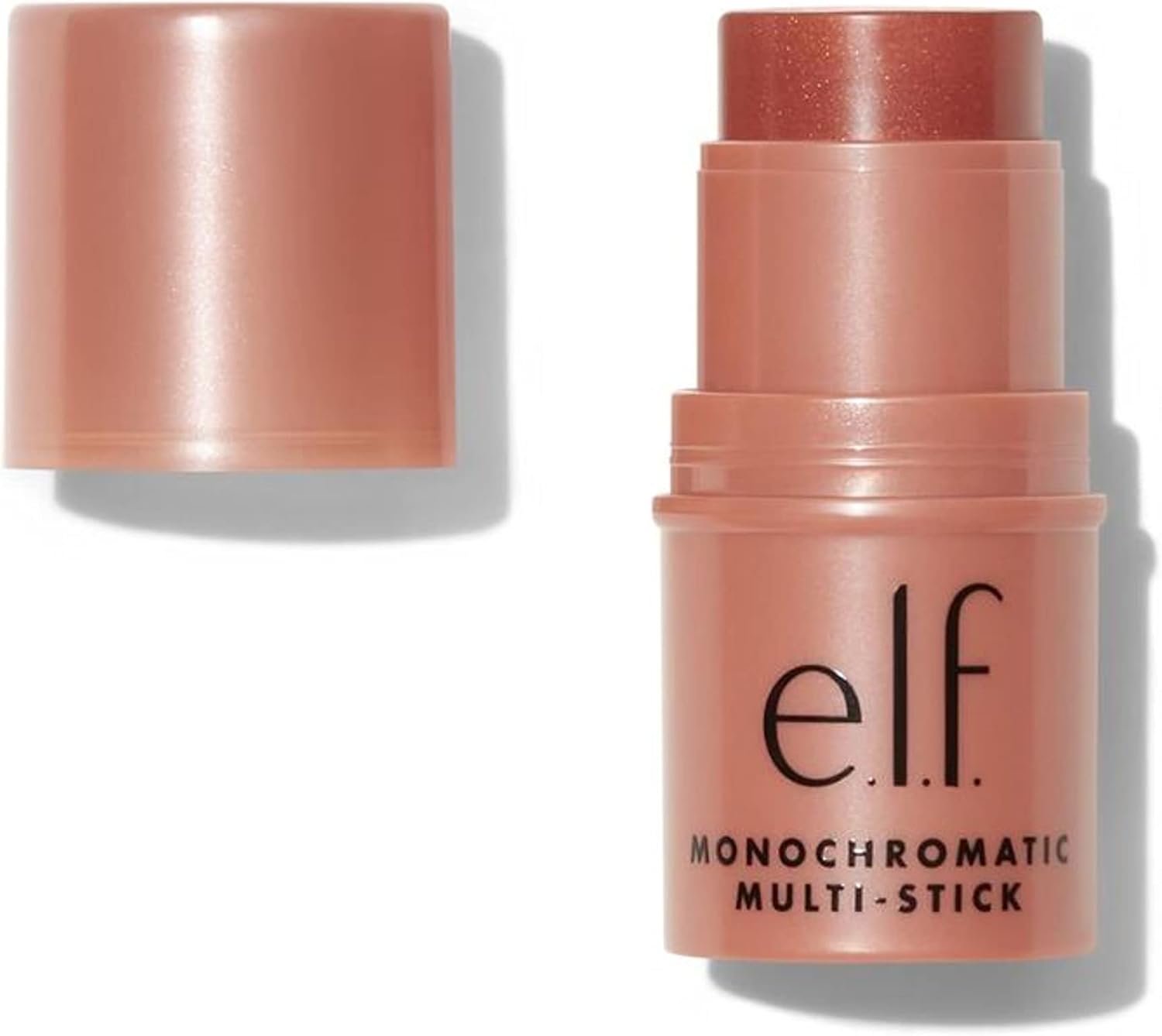 e.l.f. Monochromatic Multi Stick, Luxuriously Creamy & Blendable Color, For Eyes, Lips & Cheeks, Bronzed Cherry, 0.17 Oz (5g)